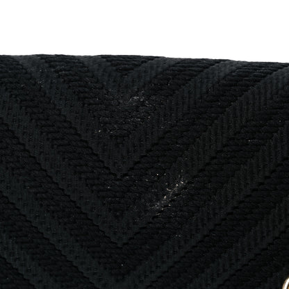 Chanel Fabric Chevron Braided Medium Boy Flap Black 15 of 16
