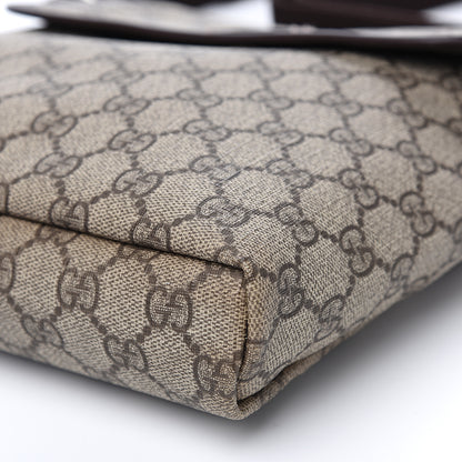 Gucci GG Plus Monogram Small Flap Messenger Bag Beige Dark Brown 9 of 9