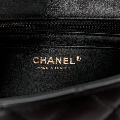 Chanel Lambskin Quilted Mini Rectangular Flap Black 7 of 11