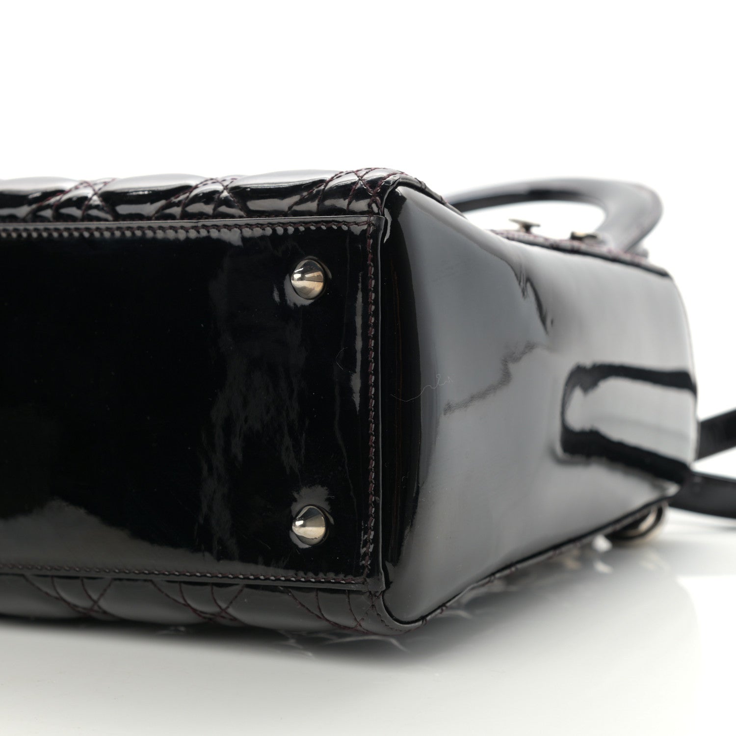 Christian Dior Patent Cannage Medium Lady Dior Black 10 of 11