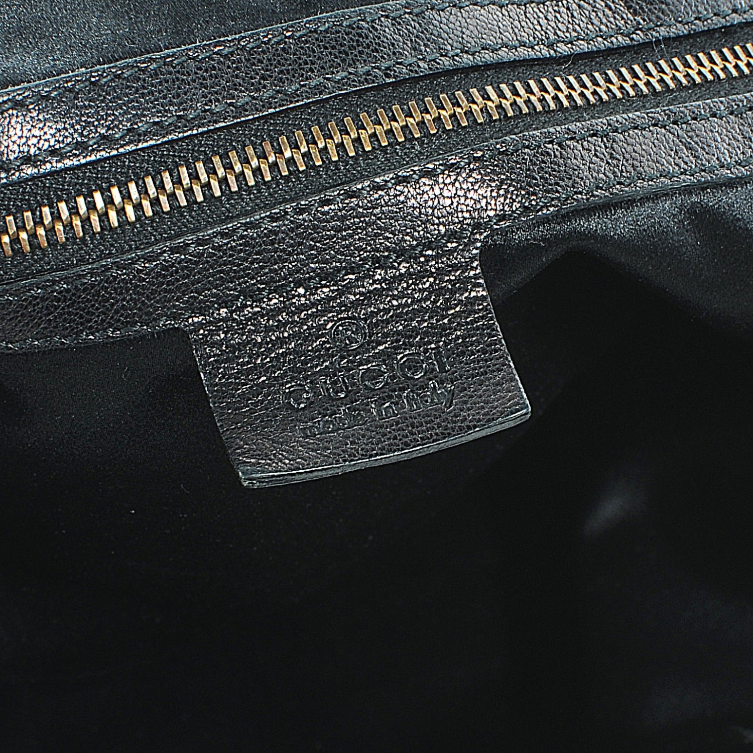 Gucci Leather Metal Bamboo Striped Tote Black 3 of 7