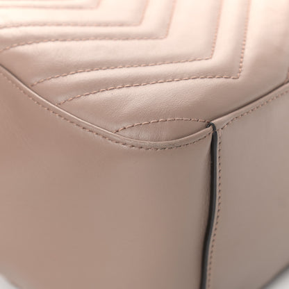 Gucci Calfskin Matelasse GG Marmont Dome Backpack Porcelain Rose 8 of 14