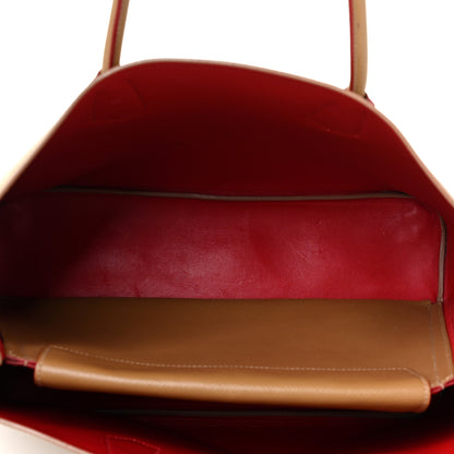 Prada Saffiano Cuir Medium Double Bag Caramel Fuoco 5 of 17