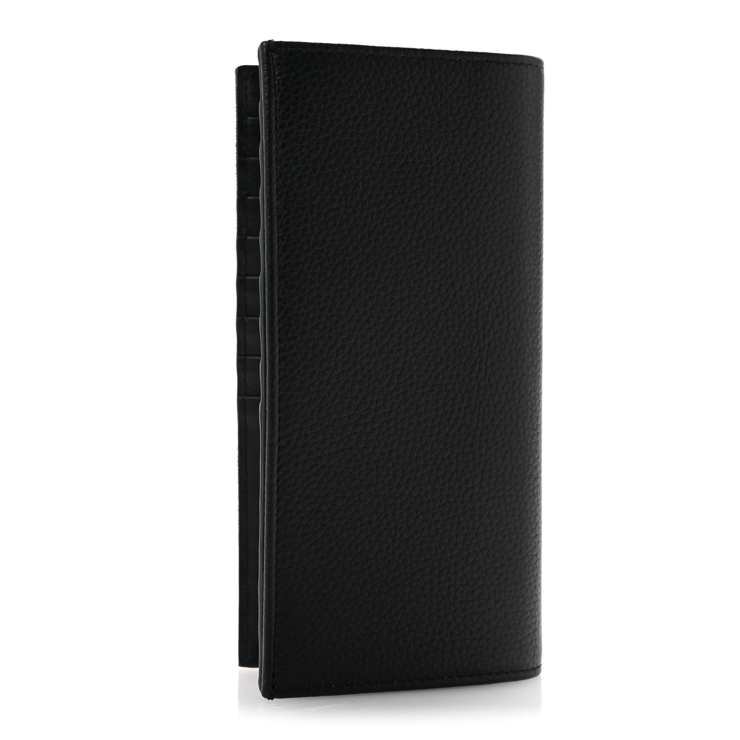 Oblique Saddle Long Vertical Wallet Black