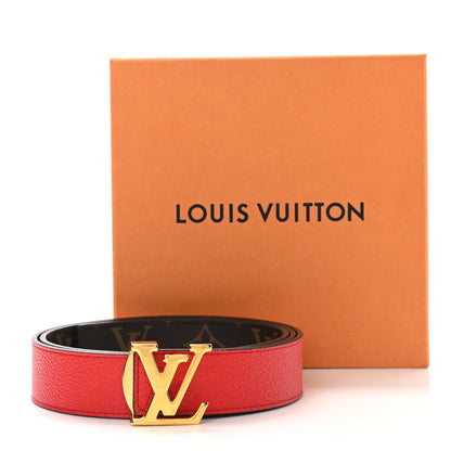 Louis Vuitton Monogram 30mm LV Initiales Reversible Belt 85 34 Coquelicot 8 of 8