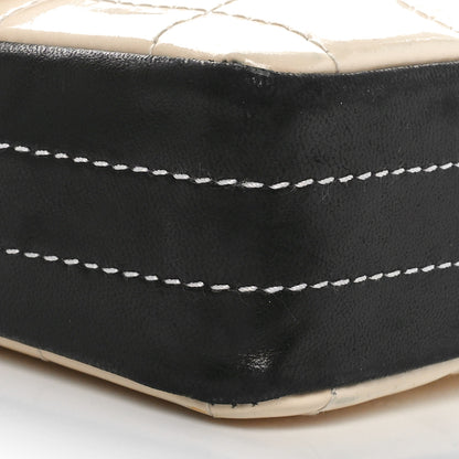 Chanel Patent East West Chocolate Bar Flap White Black 9 of 10