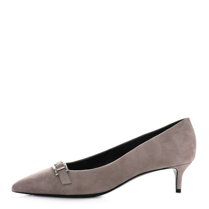Hermes Chevre Velours Blush 40 Pumps 38 Beige Rose 1 of 13