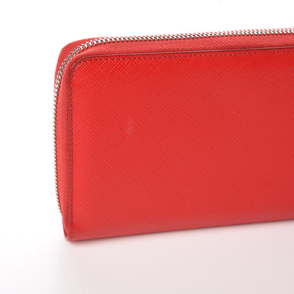 Givenchy Textured Coated Canvas Bambi Print Zip Around Wallet Red 11 of 11