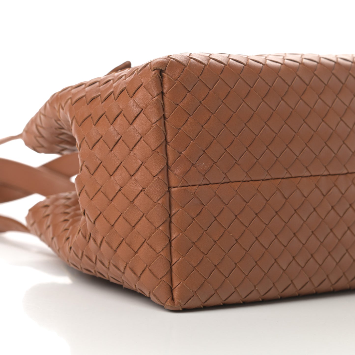 Nappa Intrecciato Seamless Tote Dark Calvados
