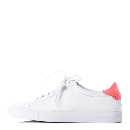 Givenchy Calfskin Womens Urban Street Sneakers 40 White Neon Pink 1 of 8