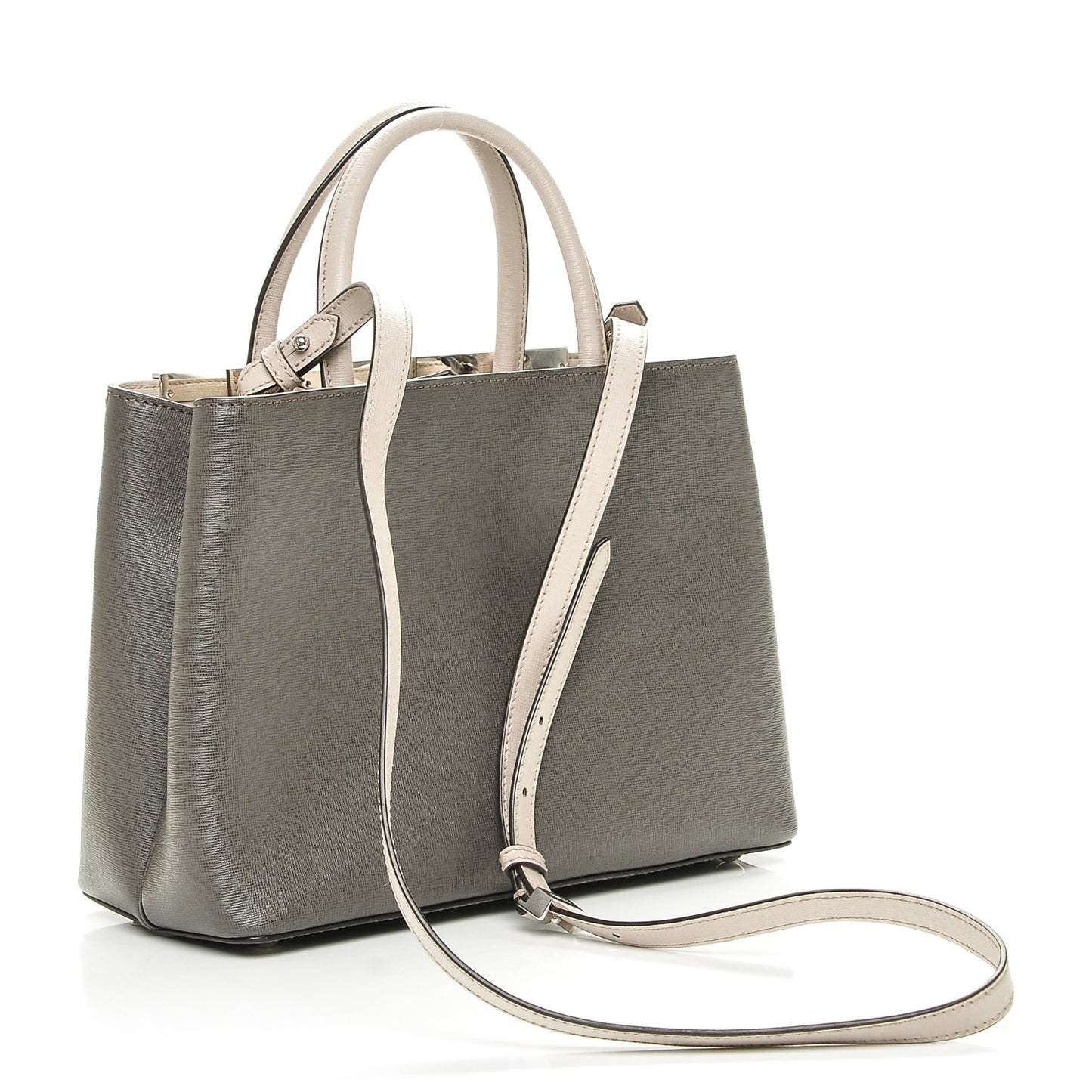 Vitello Elite Monster Eyes Studded Petite 2Jours Tote Carbone White Multicolor