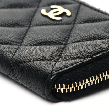 Chanel Caviar Quilted Zipped Key Holder Case Black 9 of 9