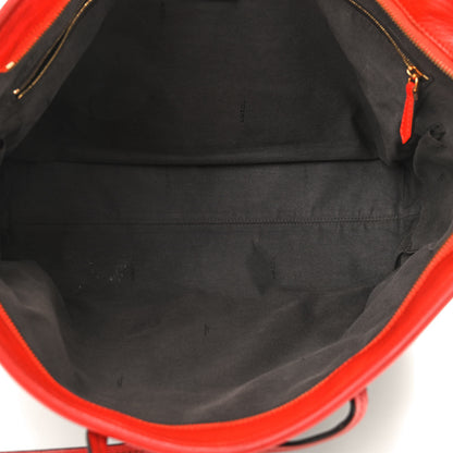 Fendi Pequin Vitello Roll Tote Tobacco Papavero 4 of 13