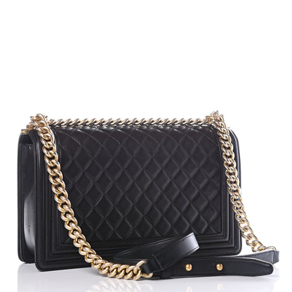 Chanel Lambskin Quilted New Medium Boy Flap Black 2 of 15