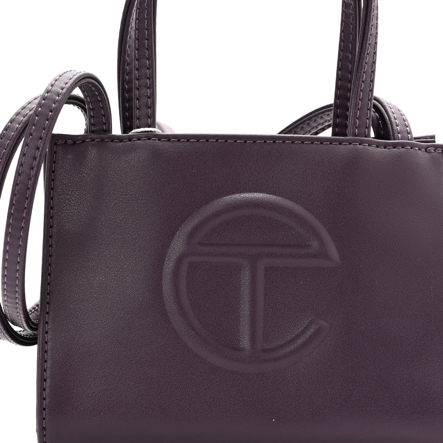 Telfar Vegan Leather Small Shopping Bag Eggplant 8 of 10