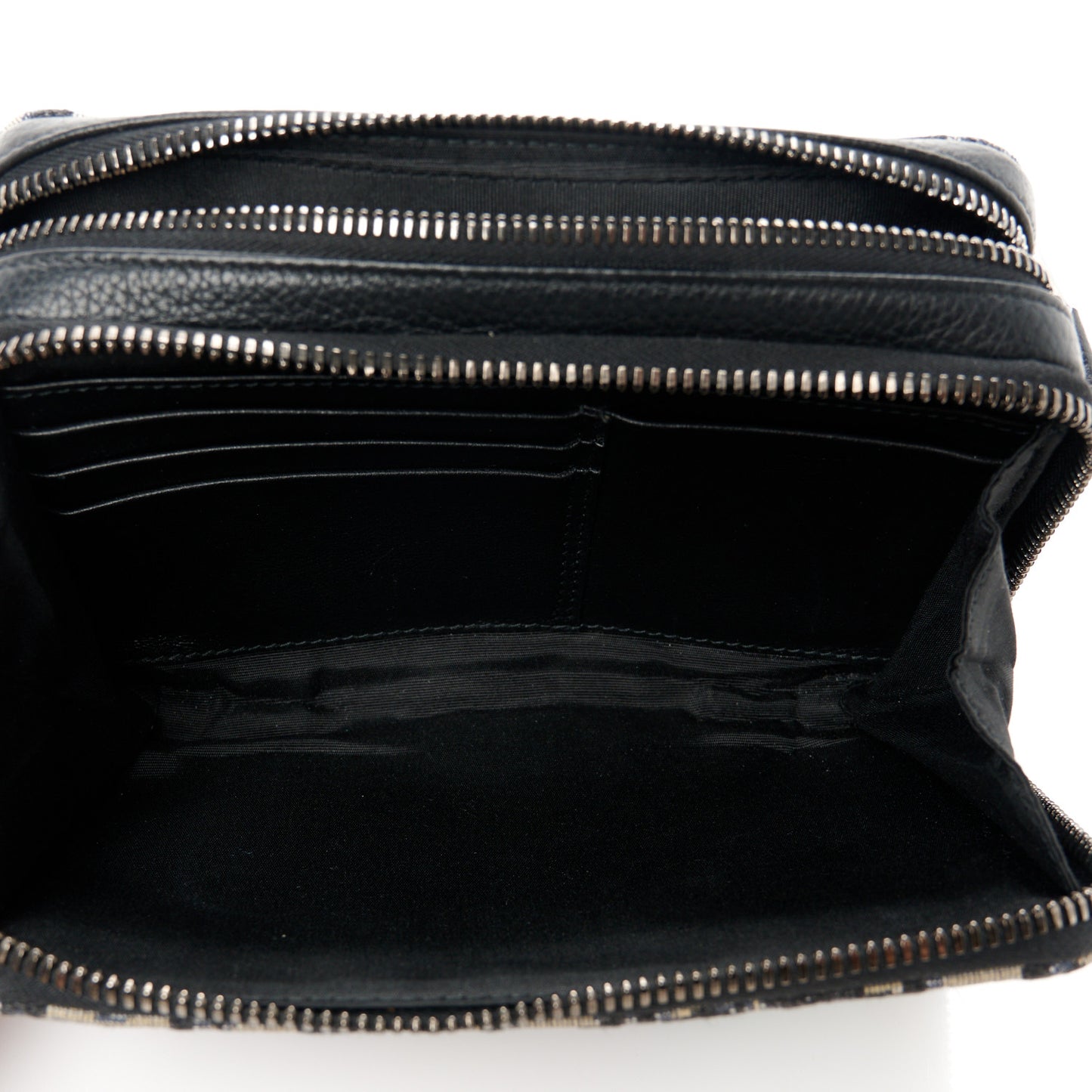 X KENNY SCHARF Oblique Canvas Embroidered Patches Crossbody Charcoal
