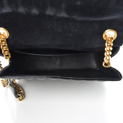Saint Laurent Patent Matelasse Monogram Large Vicky Chain Bag Black 5 of 15