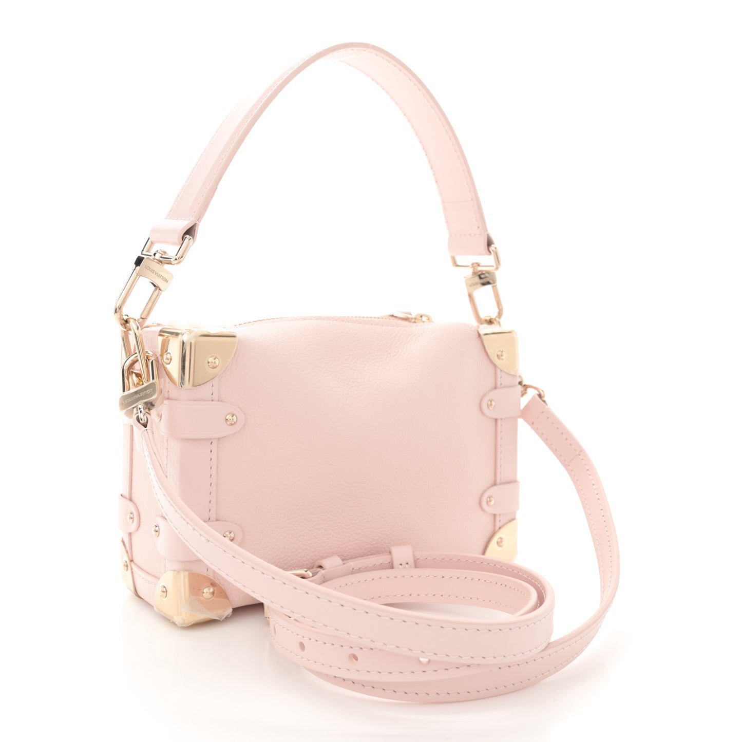 Calfskin Side Trunk PM Pink Pearl