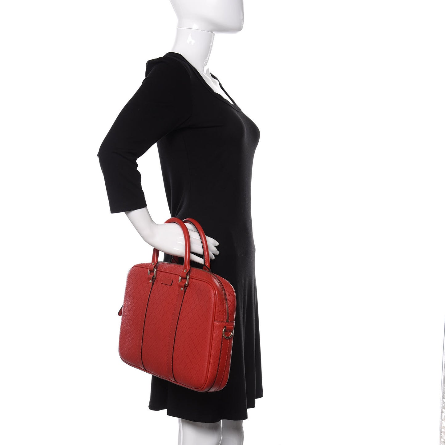 Diamante Signature Briefcase Red