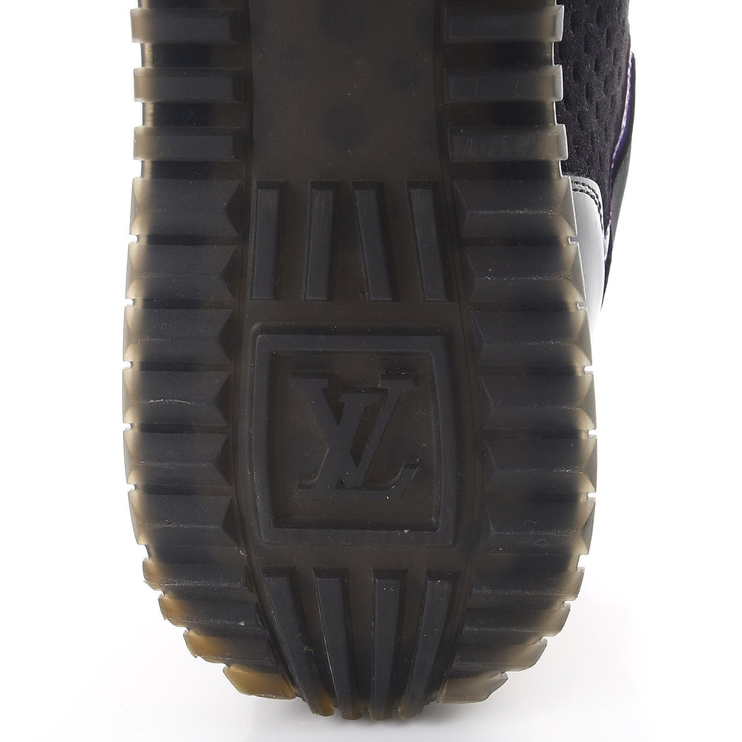Nubuck Calfskin Perforated Run Away Sneakers 38.5 Black