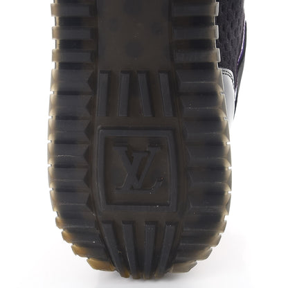Louis Vuitton Nubuck Calfskin Perforated Run Away Sneakers 38.5 Black 10 of 10