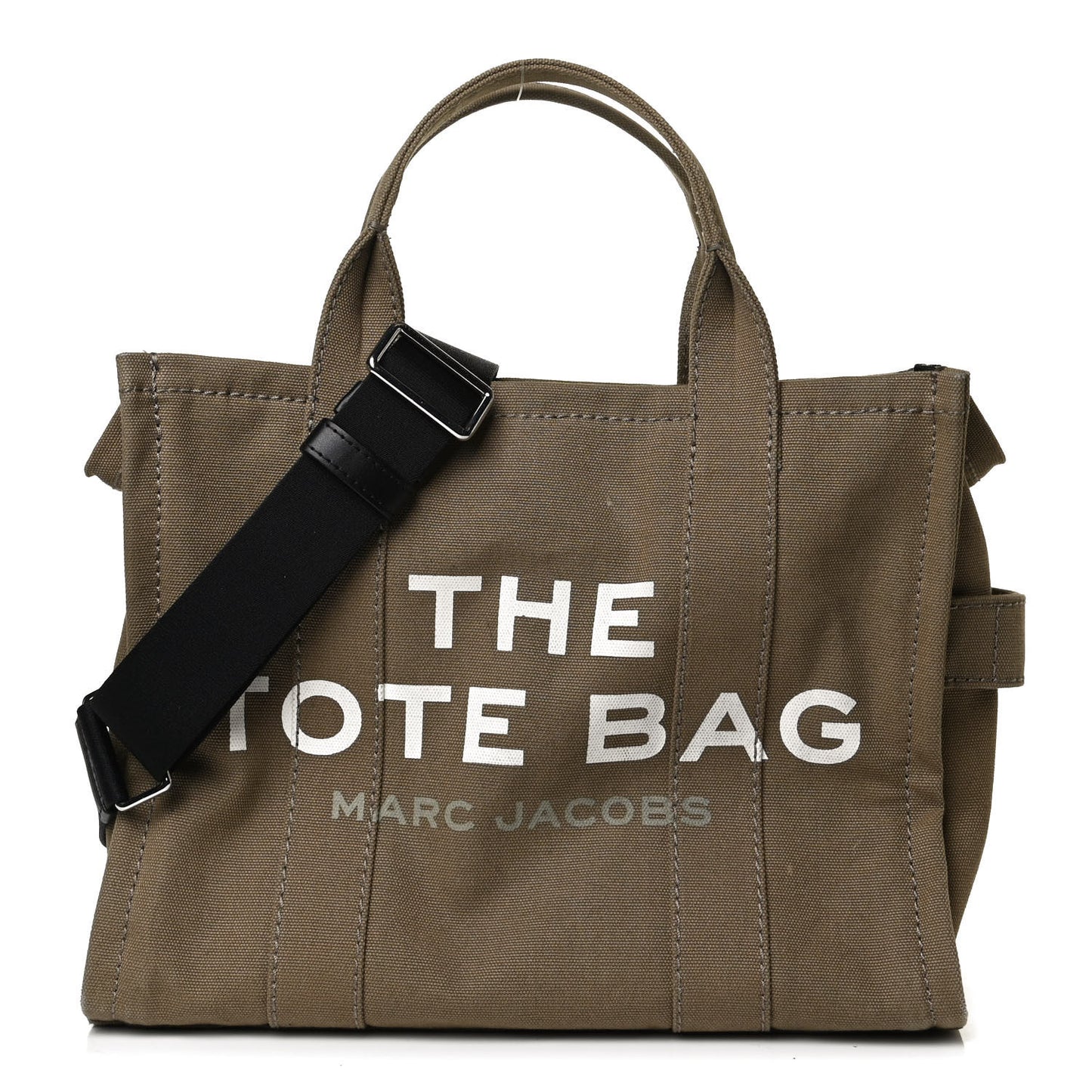 Cotton Canvas Medium The Traveler Tote Bag Slate Green