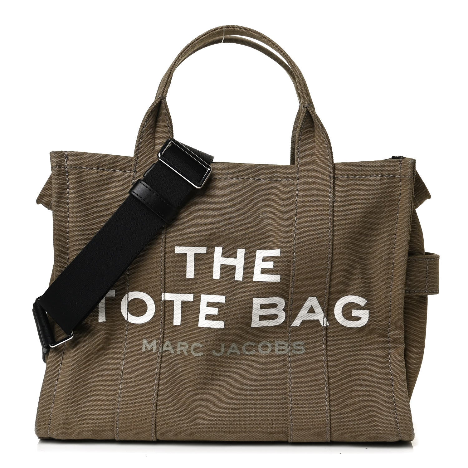 Marc Jacobs Cotton Canvas Medium The Traveler Tote Bag Slate Green 1 of 13