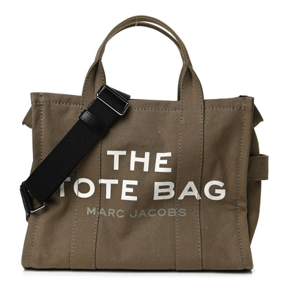 Marc Jacobs Cotton Canvas Medium The Traveler Tote Bag Slate Green 1 of 13