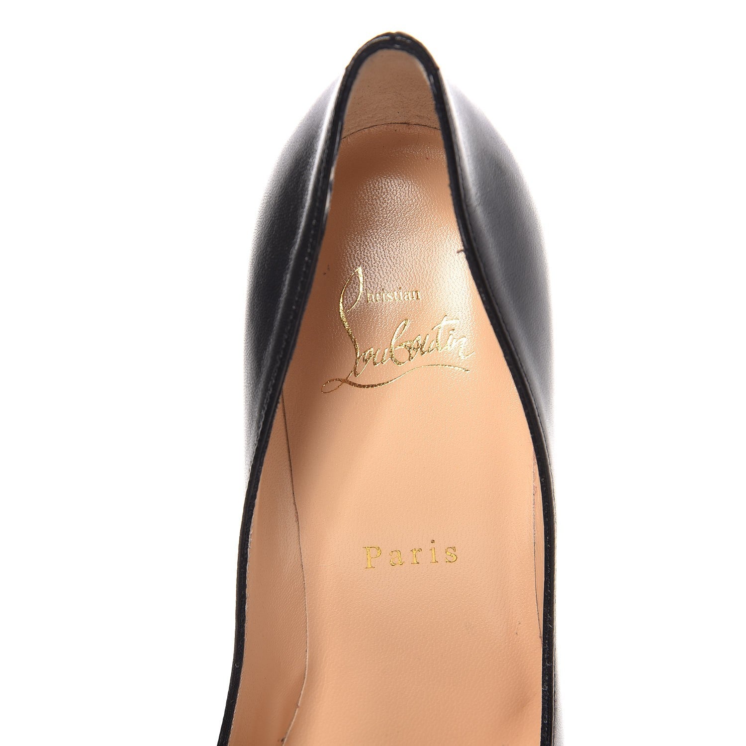 Christian Louboutin Shiny Nappa Pigalle Follies 100 Pumps 37.5 Black 6 of 10