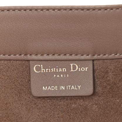 Christian Dior Calfskin Embossed Medium Book Tote Warm Taupe 5 of 9