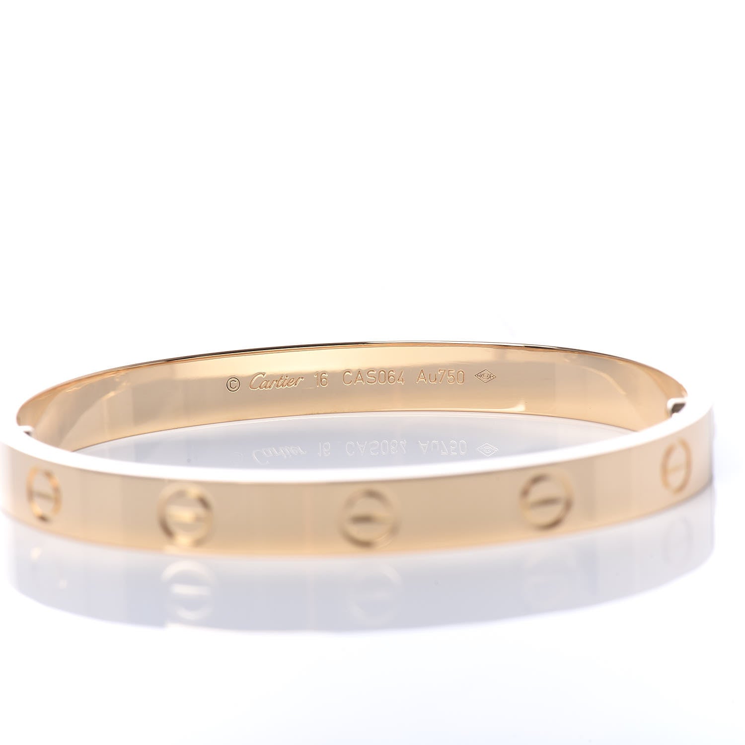 Cartier 18K Yellow Gold LOVE Bracelet 16 6 of 8