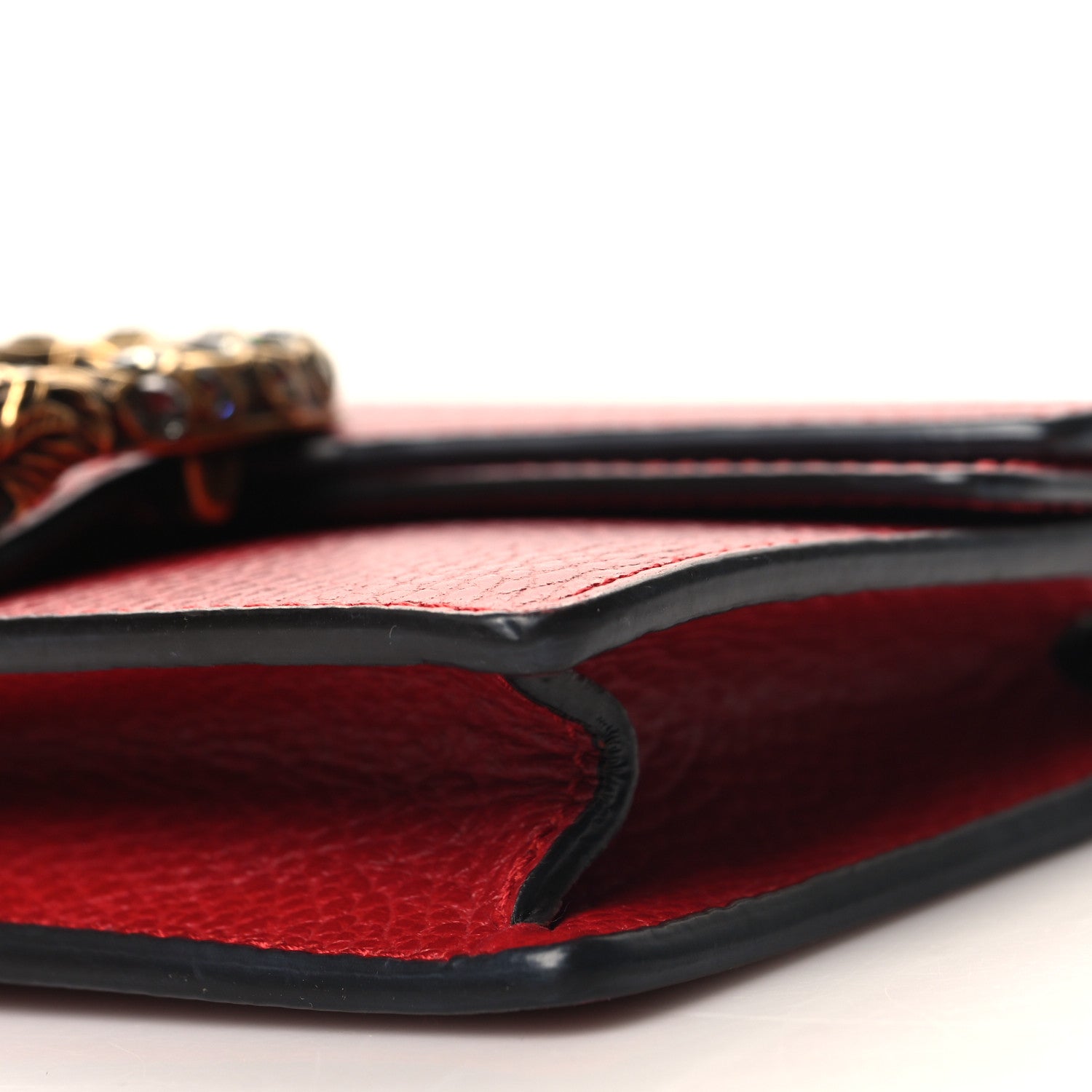 Gucci Calfskin Super Mini Dionysus Shoulder Bag Hibiscus Red 9 of 9
