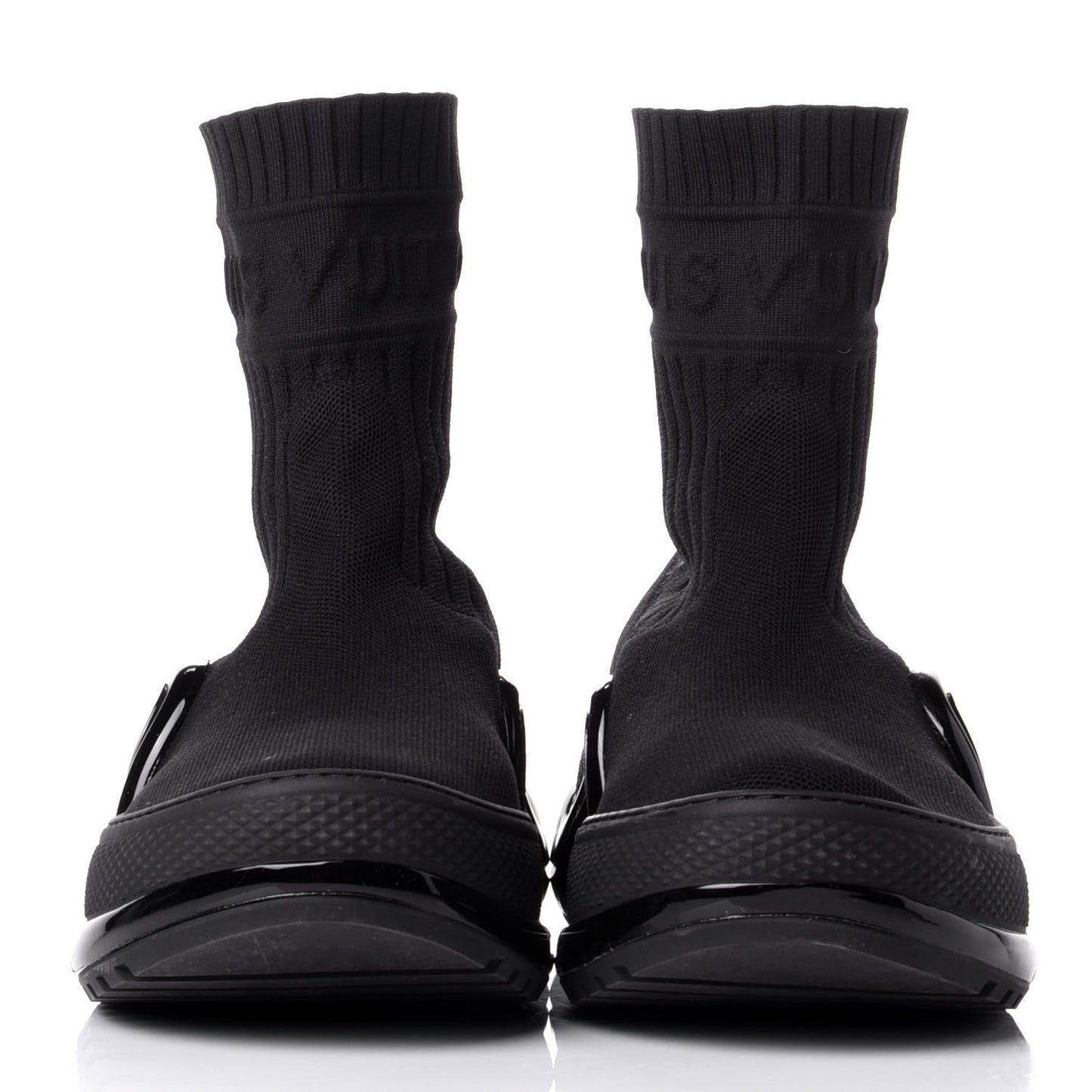 Stretch Textile LV Archlight Sneaker Boots 38.5 Black