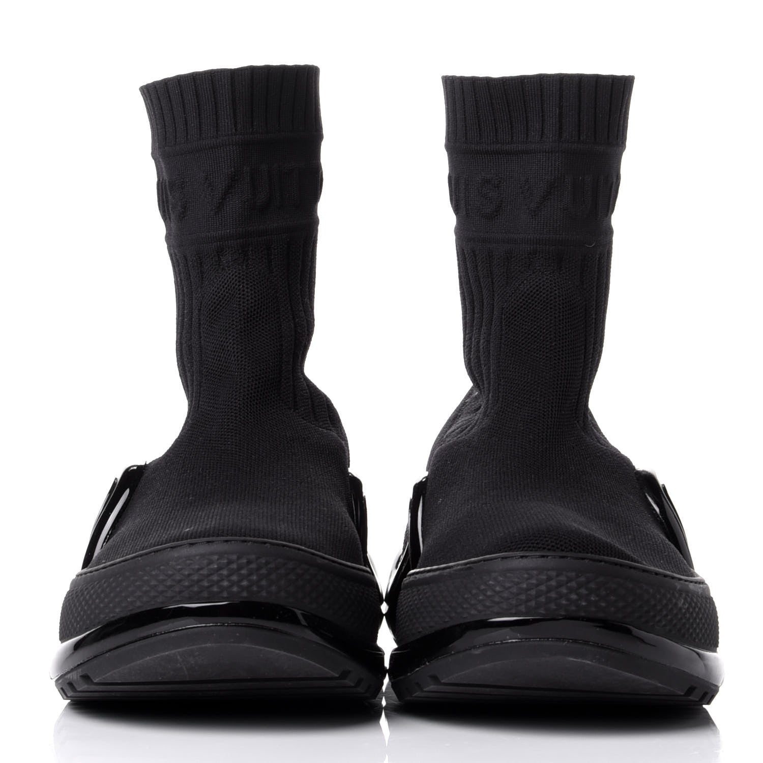 Louis Vuitton Stretch Textile LV Archlight Sneaker Boots 38.5 Black 2 of 10