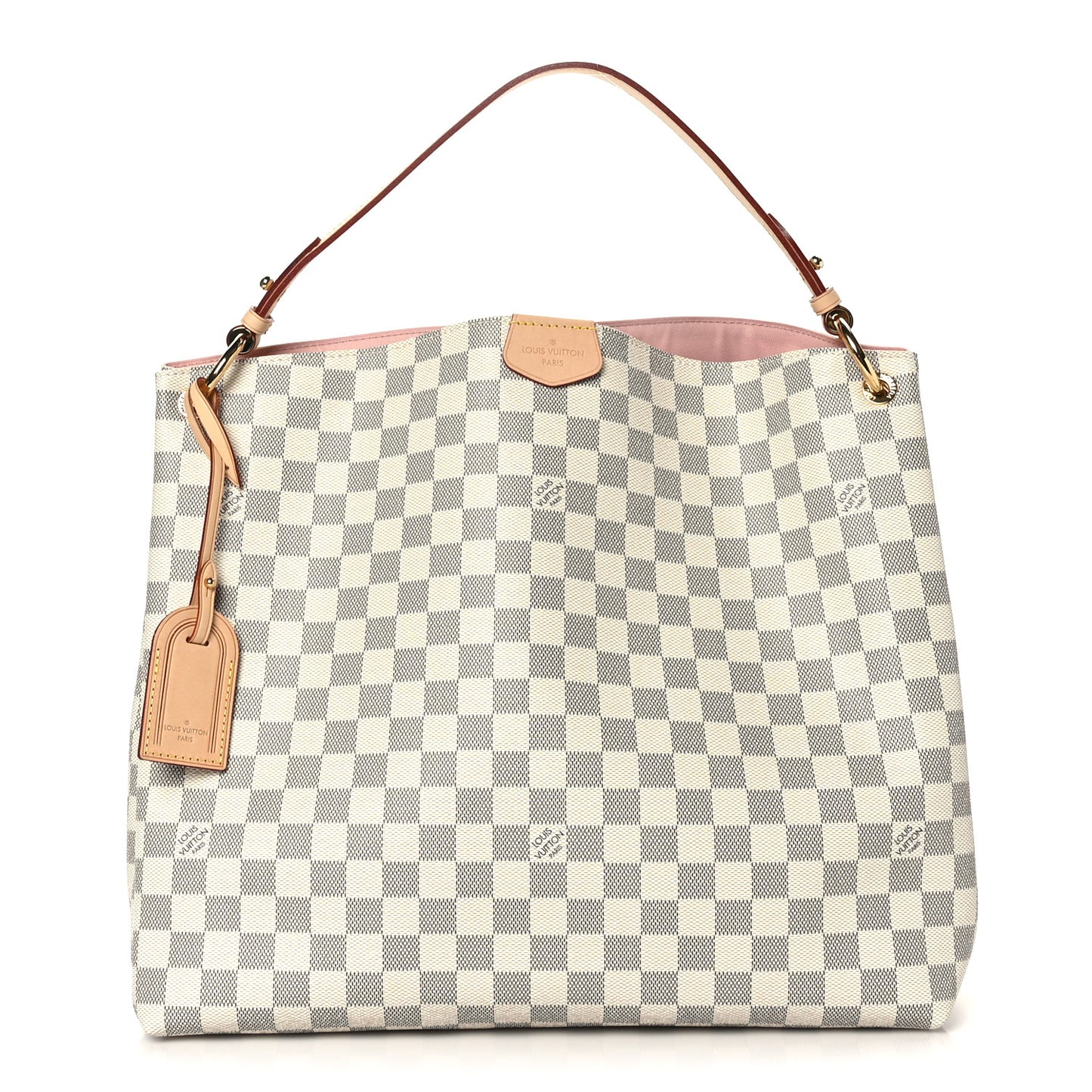 Damier Azur Graceful MM Rose Ballerine