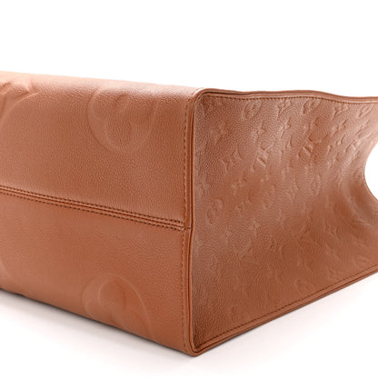Louis Vuitton Empreinte Monogram Giant Onthego GM Cognac 9 of 13