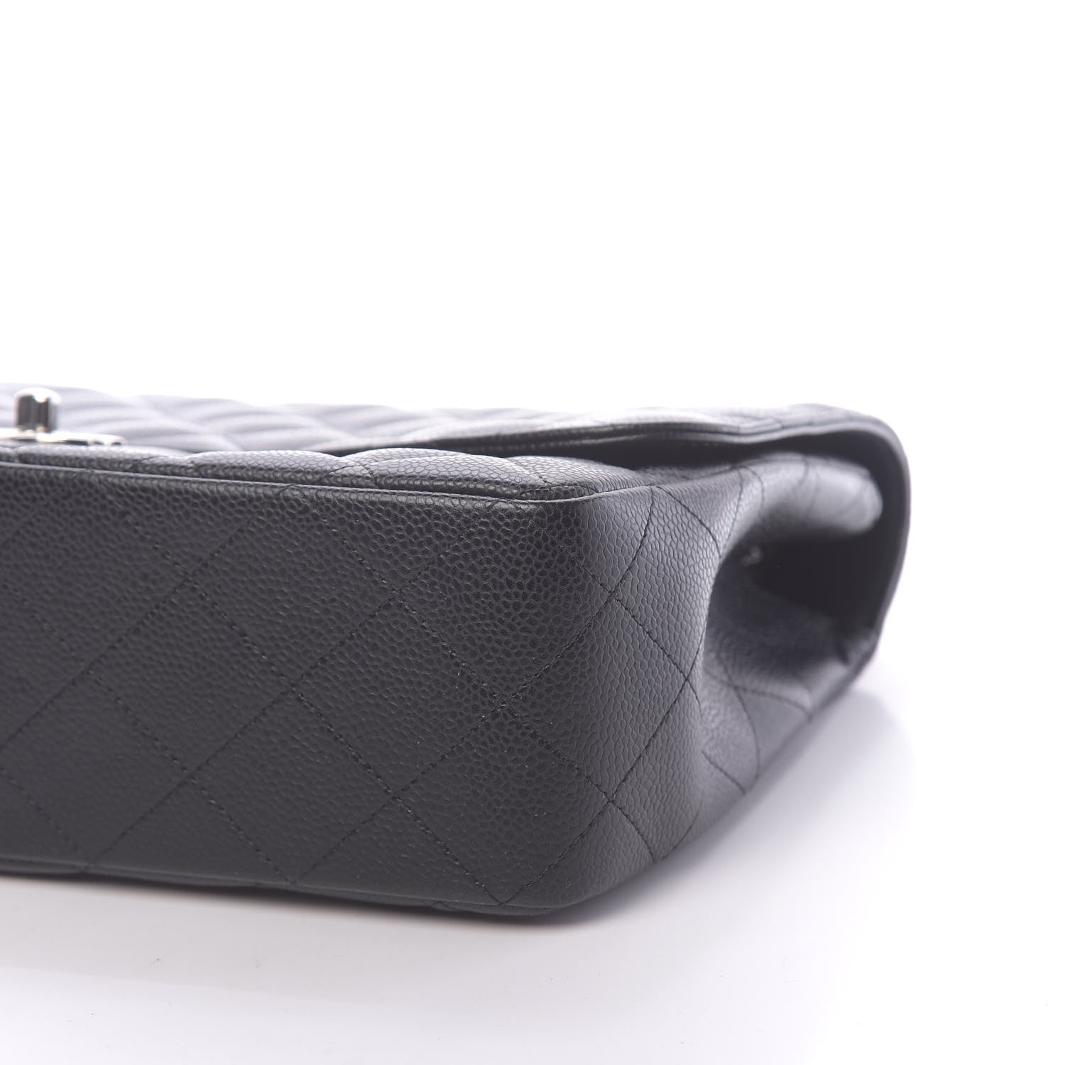 Chanel Caviar Quilted Jumbo Single Flap Black 9 of 11