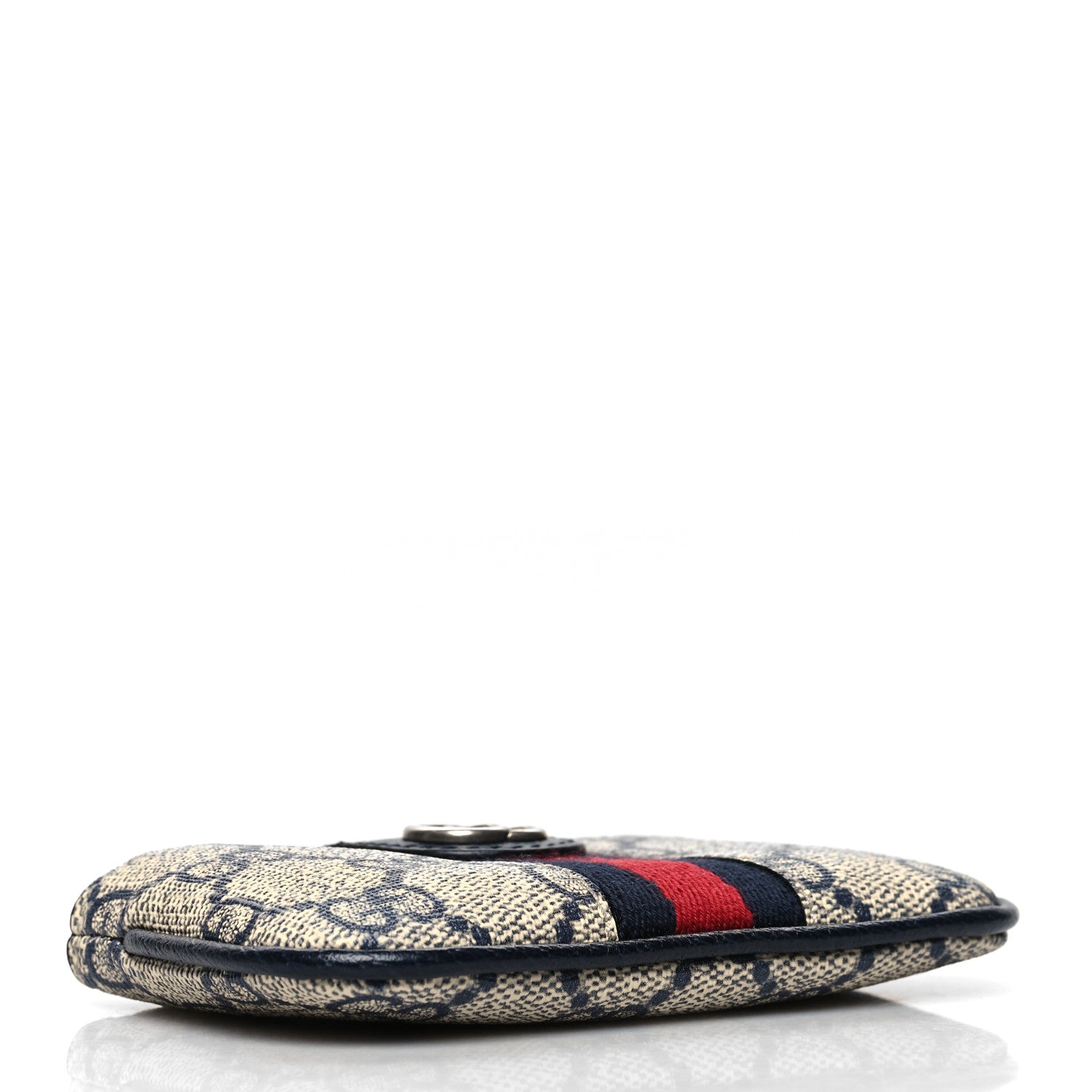 Gucci GG Supreme Monogram Web Ophidia Key Case Beige Blue 4 of 8