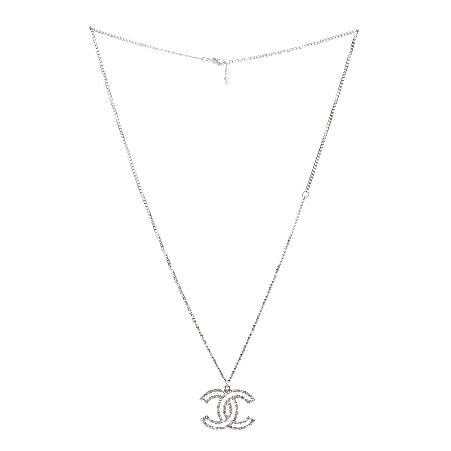 Chanel Crystal CC 100 Anniversary Necklace Gold 3 of 6