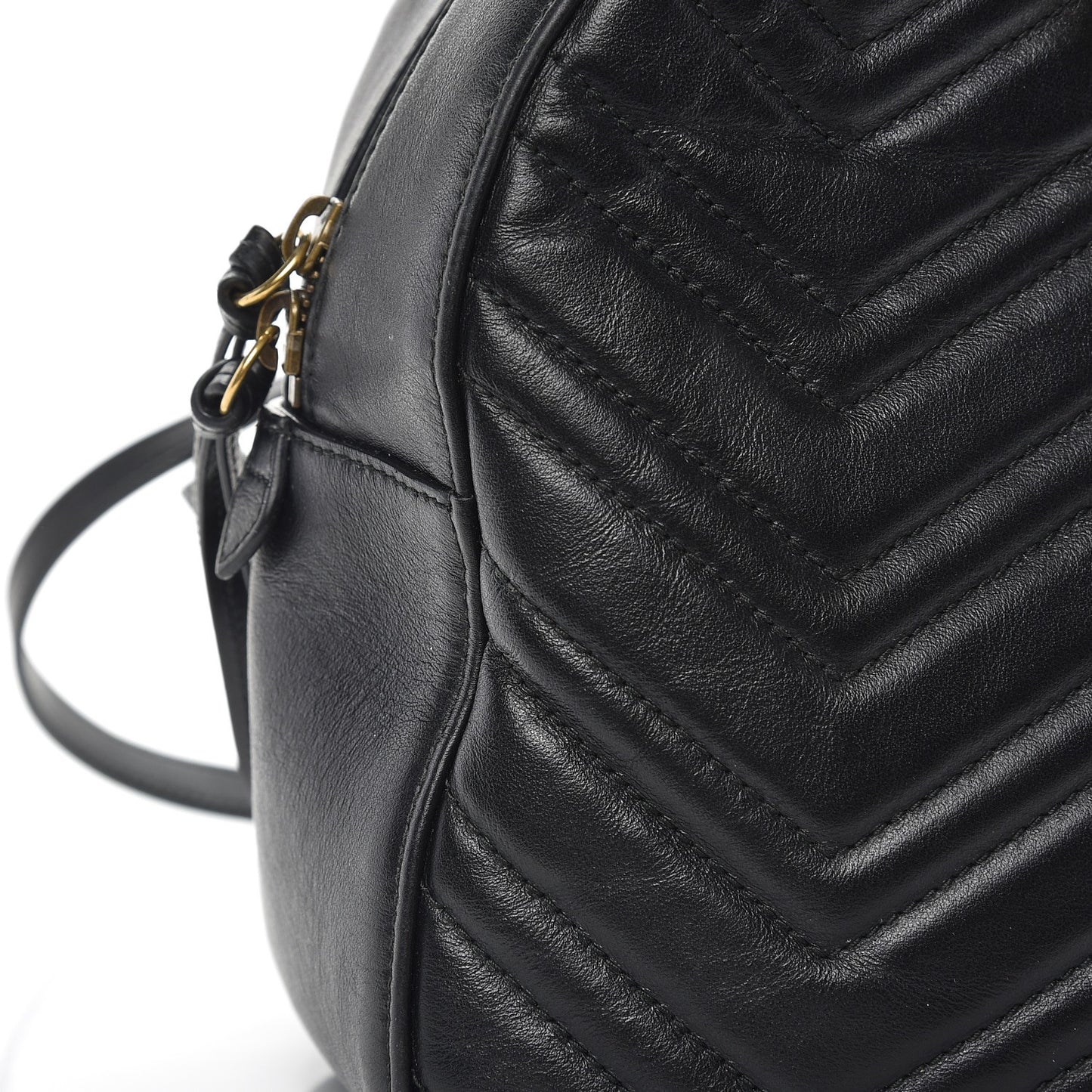 Calfskin Matelasse GG Marmont Backpack Black