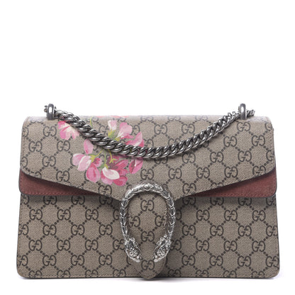 Gucci GG Supreme Monogram Blooms Small Dionysus Shoulder Bag Beige Multicolor Dry Rose 1 of 15