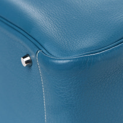 Hermes Taurillon Clemence Lindy 34 Bleu Jean 7 of 11
