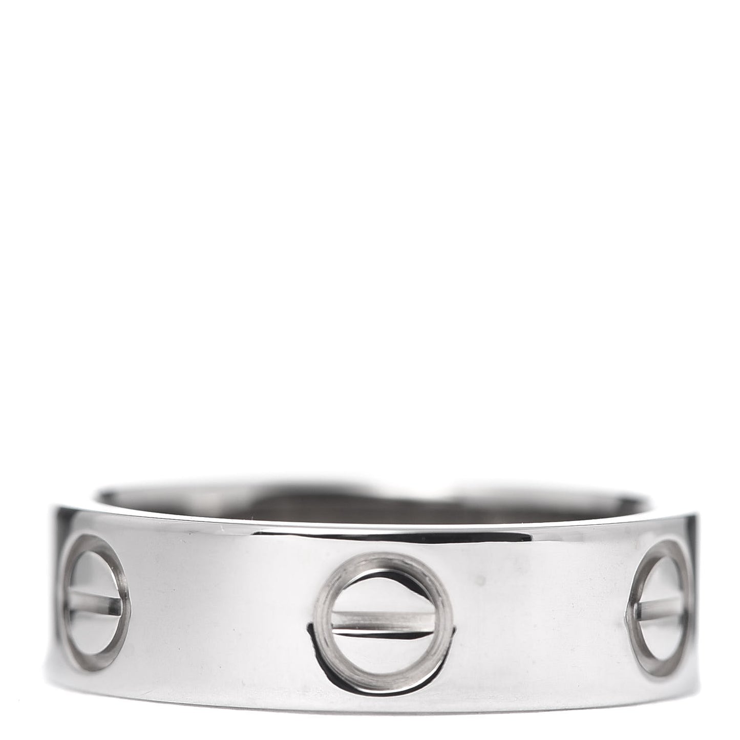 18K White Gold 5.5mm LOVE Ring 51 5.75