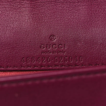 Gucci Velvet Matelasse GG Marmont Mini Bag Fuchsia Violet Cyclamen 6 of 14