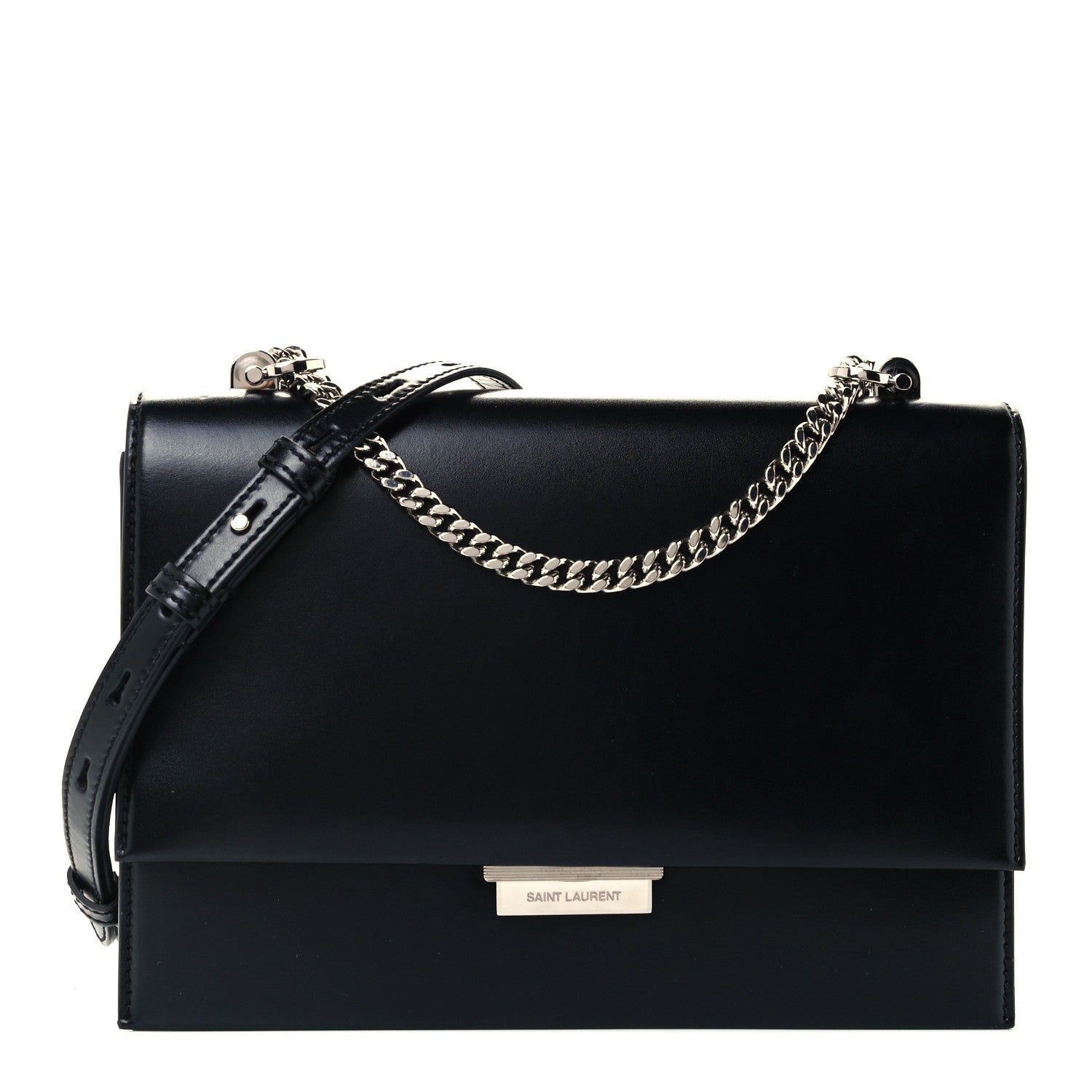 Saint Laurent Calfskin Medium Chain Babylone Black 1 of 12