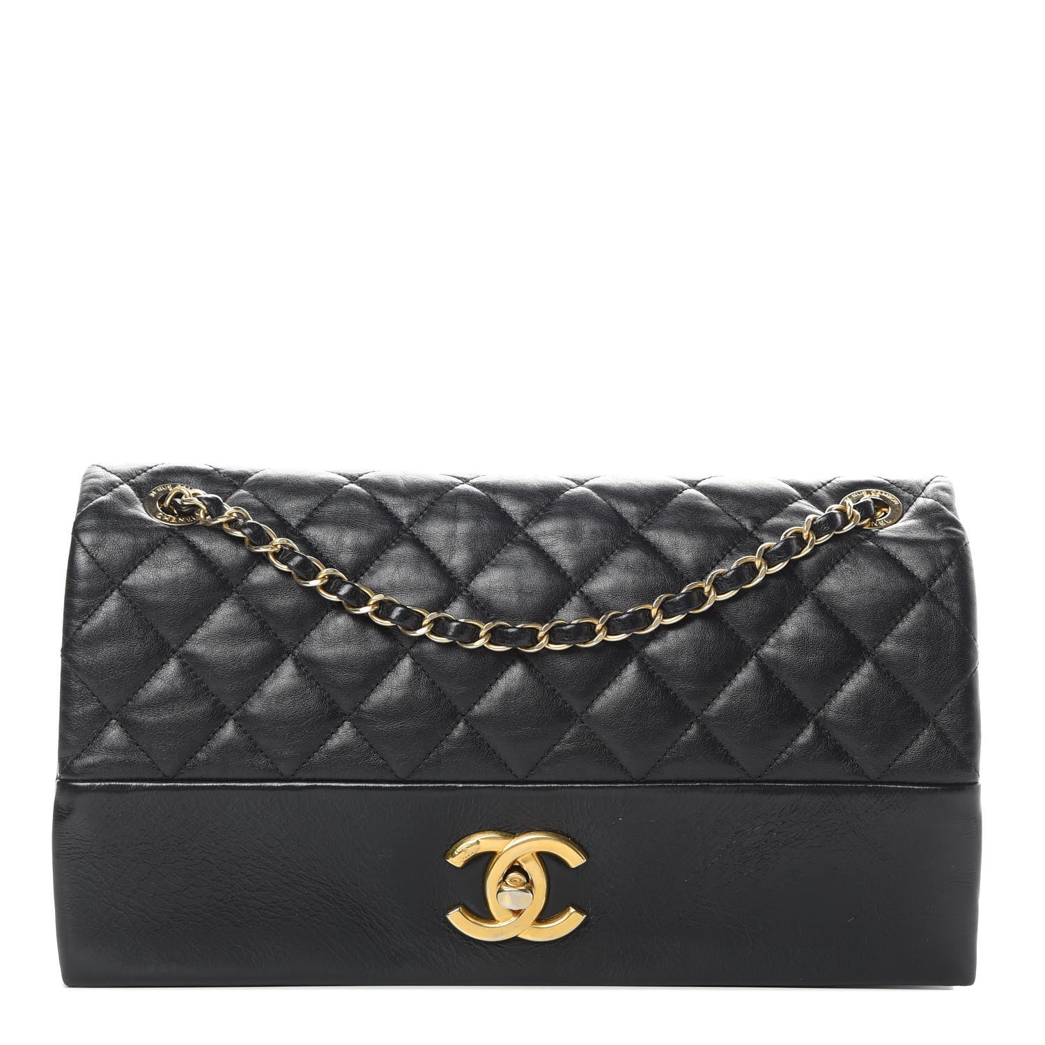 Chanel Calfskin Quilted Jumbo Soft Elegance Flap Black 1 of 16