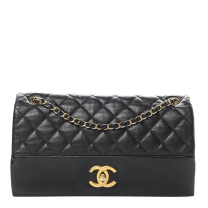 Chanel Calfskin Quilted Jumbo Soft Elegance Flap Black 1 of 16