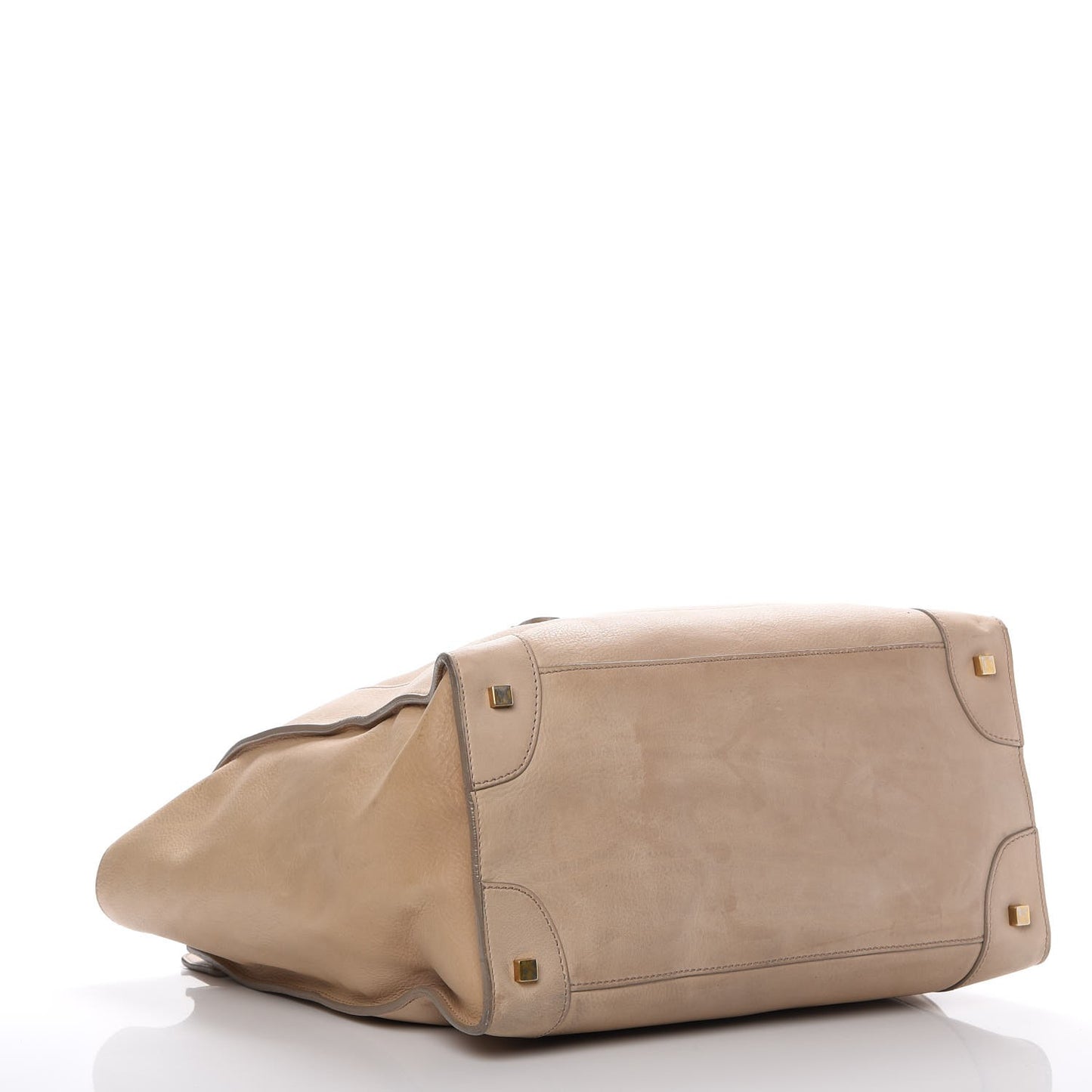 Drummed Calfskin Medium Luggage Camel