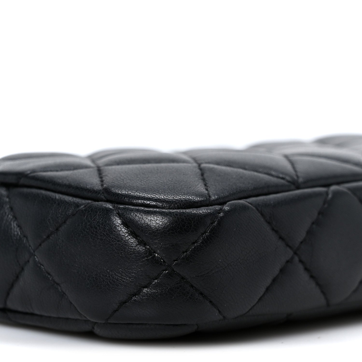 Chanel Lambskin Quilted Small Clutch With Chain Black 11 of 13