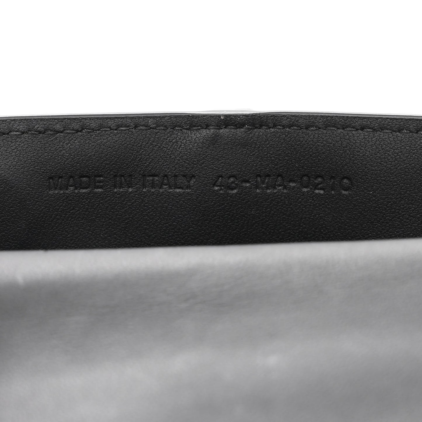 Ultra Matte Calfskin Nano Saddle Chain Pouch Black